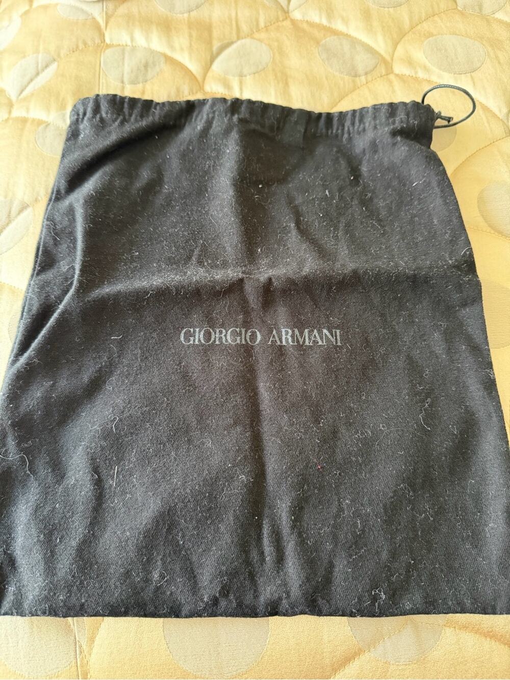 🗽Giorgio Armani Black Drawstring Dust Pouch